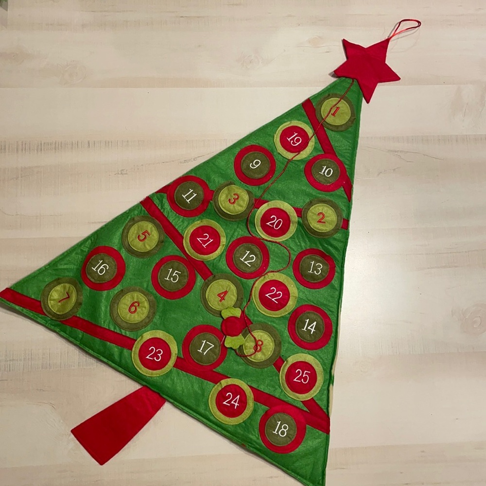 Felt Christmas Tree Advent Calendar